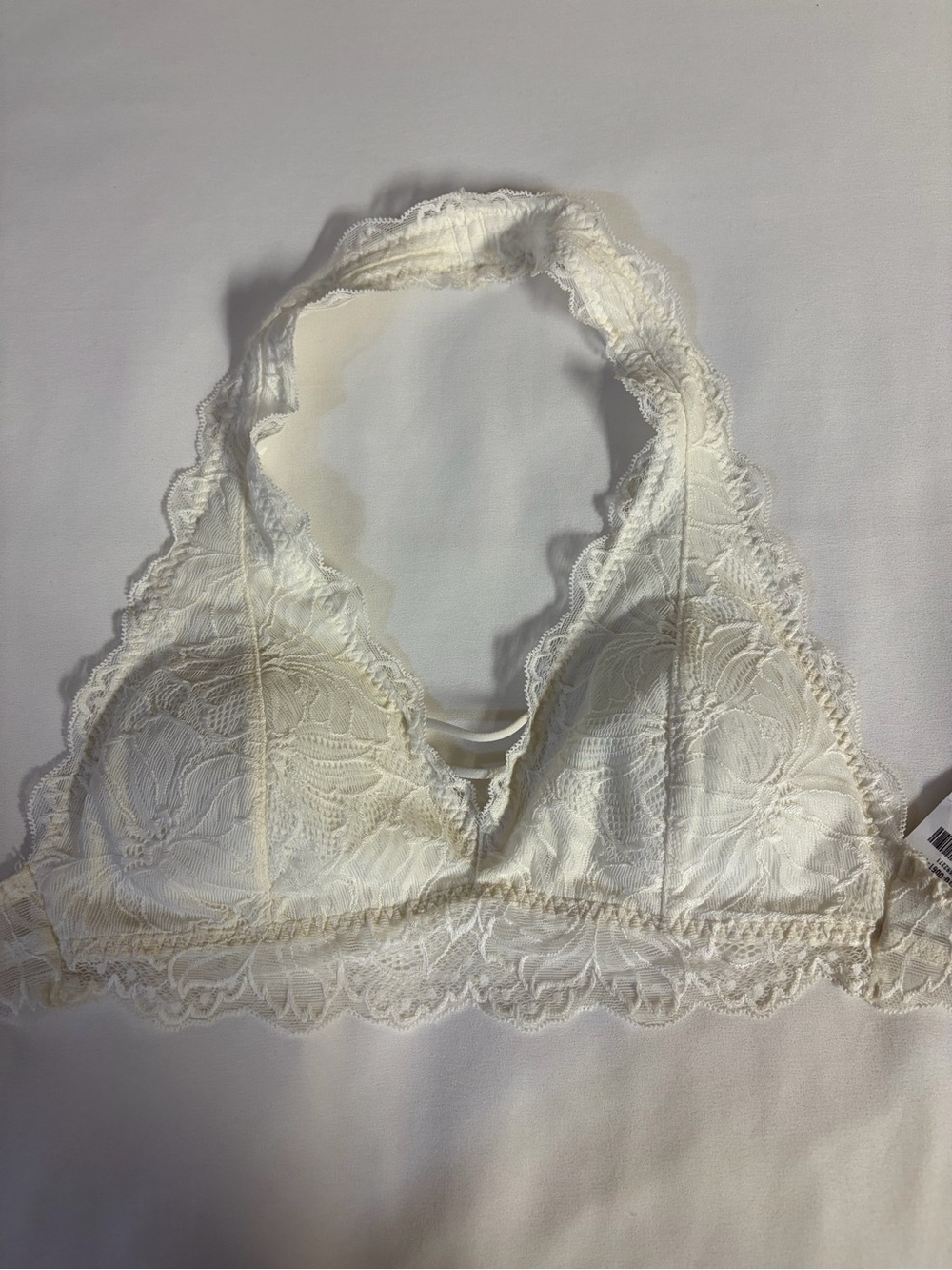 Hollister Lace Halter Bralette #bralette #hollister #white #intimates